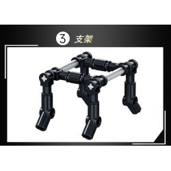 LE YI 81060 non  SÚNG TRƯỜNG TỰ ĐỘNG AK-47 bộ đồ chơi xếp lắp ráp ghép mô hình Military Army Quân Sự Bộ Đội 516 khối