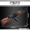 LE YI 81060 non  SÚNG TRƯỜNG TỰ ĐỘNG AK-47 bộ đồ chơi xếp lắp ráp ghép mô hình Military Army Quân Sự Bộ Đội 516 khối