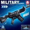 LE YI 81061 non  SÚNG CARBINE M4A1 bộ đồ chơi xếp lắp ráp ghép mô hình Military Army Quân Sự Bộ Đội 523 khối