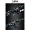 LE YI 81061 non  SÚNG CARBINE M4A1 bộ đồ chơi xếp lắp ráp ghép mô hình Military Army Quân Sự Bộ Đội 523 khối
