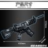 LE YI 81061 non  SÚNG CARBINE M4A1 bộ đồ chơi xếp lắp ráp ghép mô hình Military Army Quân Sự Bộ Đội 523 khối