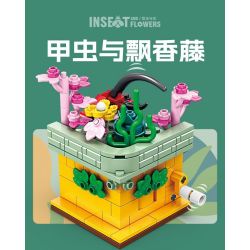 Kazi KY81114 81114 non  CÔN TRÙNG VÀ HOA CÓ 4 LOẠI BỌ RÙA LAN TRẮNG BƯỚM AGAVE ONG VIOLET CÁNH CỨNG CÂY THƠM bộ đồ chơi xếp lắp ráp ghép mô hình Creator INSECT AND FLOWERS Sáng Tạo 1134 khối