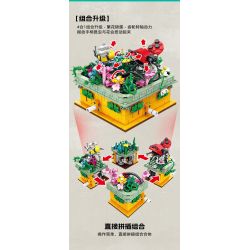 Kazi KY81114 81114 non  CÔN TRÙNG VÀ HOA CÓ 4 LOẠI BỌ RÙA LAN TRẮNG BƯỚM AGAVE ONG VIOLET CÁNH CỨNG CÂY THƠM bộ đồ chơi xếp lắp ráp ghép mô hình Creator INSECT AND FLOWERS Sáng Tạo 1134 khối