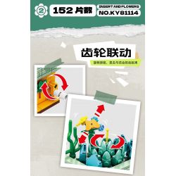 Kazi KY81114 81114 non  CÔN TRÙNG VÀ HOA CÓ 4 LOẠI BỌ RÙA LAN TRẮNG BƯỚM AGAVE ONG VIOLET CÁNH CỨNG CÂY THƠM bộ đồ chơi xếp lắp ráp ghép mô hình Creator INSECT AND FLOWERS Sáng Tạo 1134 khối