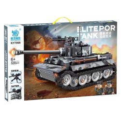 KUYU MOXING KY7068 7068 non  XE TĂNG CHIẾN ĐẤU CHỦ LỰC TIGER CỦA ĐỨC bộ đồ chơi xếp lắp ráp ghép mô hình Military Army Quân Sự Bộ Đội 528 khối