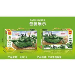 MINGDI LEIBAO K0715 0715 non  VŨ KHÍ QUAN TRỌNG NHẤT CỦA ĐẤT NƯỚC XE TĂNG CHIẾN ĐẤU CHỦ LỰC 99A bộ đồ chơi xếp lắp ráp ghép mô hình Military Army Quân Sự Bộ Đội 351 khối