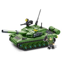 MINGDI LEIBAO K0716 0716 non  VŨ KHÍ QUAN TRỌNG NHẤT CỦA ĐẤT NƯỚC XE TĂNG CHIẾN ĐẤU CHỦ LỰC TYPE 85 bộ đồ chơi xếp lắp ráp ghép mô hình Military Army Quân Sự Bộ Đội 346 khối