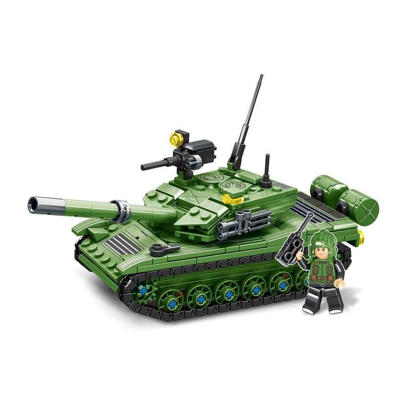 MINGDI LEIBAO K0716 0716 non  VŨ KHÍ QUAN TRỌNG NHẤT CỦA ĐẤT NƯỚC XE TĂNG CHIẾN ĐẤU CHỦ LỰC TYPE 85 bộ đồ chơi xếp lắp ráp ghép mô hình Military Army Quân Sự Bộ Đội 346 khối