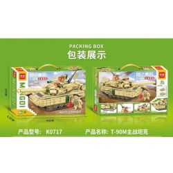 MINGDI LEIBAO K0717 0717 non  VŨ KHÍ QUAN TRỌNG NHẤT CỦA ĐẤT NƯỚC XE TĂNG CHIẾN ĐẤU CHỦ LỰC T-90M bộ đồ chơi xếp lắp ráp ghép mô hình Military Army Quân Sự Bộ Đội 350 khối