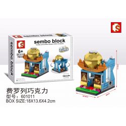 SEMBO WEKKI VIGGI 601011 non  SÔ CÔ LA FERRERO bộ đồ chơi xếp lắp ráp ghép mô hình Creator SEMBO BLOCK Sáng Tạo 70 khối