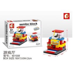 SEMBO WEKKI VIGGI 601008 non  PHÒNG CHƠI GAME bộ đồ chơi xếp lắp ráp ghép mô hình Creator SEMBO BLOCK Sáng Tạo 74 khối