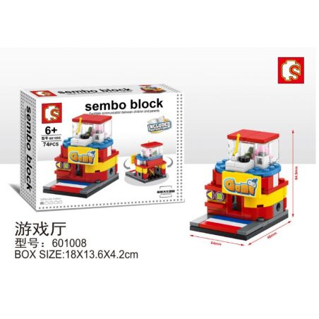SEMBO WEKKI VIGGI 601008 non  PHÒNG CHƠI GAME bộ đồ chơi xếp lắp ráp ghép mô hình Creator SEMBO BLOCK Sáng Tạo 74 khối