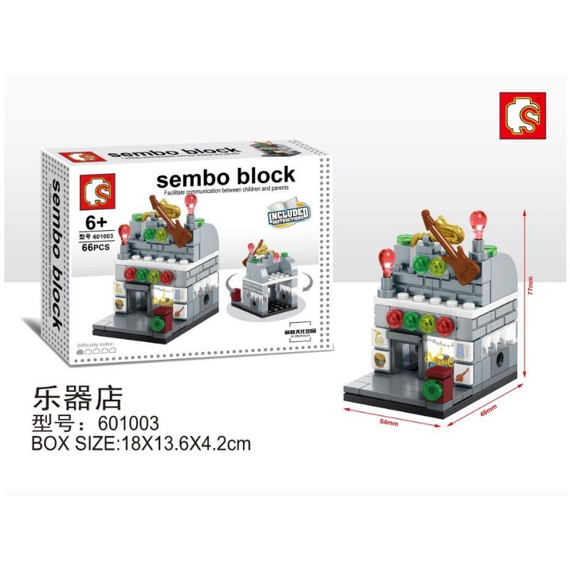 SEMBO WEKKI VIGGI 601003 non  CỬA HÀNG NHẠC CỤ bộ đồ chơi xếp lắp ráp ghép mô hình  SEMBO BLOCK Kỹ Thuật Công Nghệ Cao Mô Hình Phương Tiện 66 khối