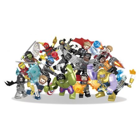 SY 1060 non  AVENGERS 3 NHÂN VẬT NHỎ 16 KIỂU bộ đồ chơi xếp lắp ráp ghép mô hình Marvel Super Heroes HEROES ASSEMBLE Siêu Anh Hùng Marvel 277 khối