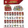 SY 1060 non  AVENGERS 3 NHÂN VẬT NHỎ 16 KIỂU bộ đồ chơi xếp lắp ráp ghép mô hình Marvel Super Heroes HEROES ASSEMBLE Siêu Anh Hùng Marvel 277 khối