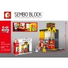 SEMBO WEKKI VIGGI 601021 non  HAMBURGER MCDONALD bộ đồ chơi xếp lắp ráp ghép mô hình Mini Modular FAST FOOD Đường Phố Thu Nhỏ 274 khối