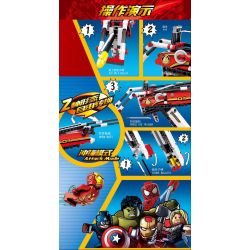 SY 7017 non  IRON MAN-SÚNG BẮN ĐẠN NHỰA MỀM CHARGE bộ đồ chơi xếp lắp ráp ghép mô hình  HEROSE ASSEMBLE Kỹ Thuật Công Nghệ Cao Mô Hình Phương Tiện 305 khối