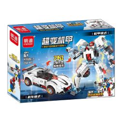 MINGDI LEIBAO K0506 0506 non  MECHA SIÊU THAY ĐỔI ARES 4 TỔ HỢP bộ đồ chơi xếp lắp ráp ghép mô hình Racers DEFORMATION Đua Tốc Độ 833 khối