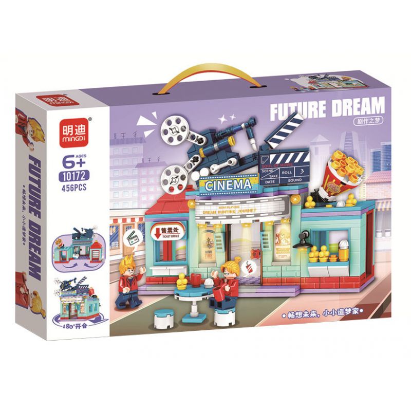 MINGDI LEIBAO 10172 non  DREAM MAKER GIẤC MƠ CỦA NHÀ VIẾT KỊCH bộ đồ chơi xếp lắp ráp ghép mô hình City FUTURE DREAM Thành Phố 456 khối