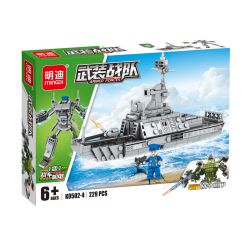 MINGDI LEIBAO K0502 0502 non  LỰC LƯỢNG VŨ TRANG TỔ HỢP WAR MECHA 4 bộ đồ chơi xếp lắp ráp ghép mô hình Military Army ARMED FORCES Quân Sự Bộ Đội 905 khối