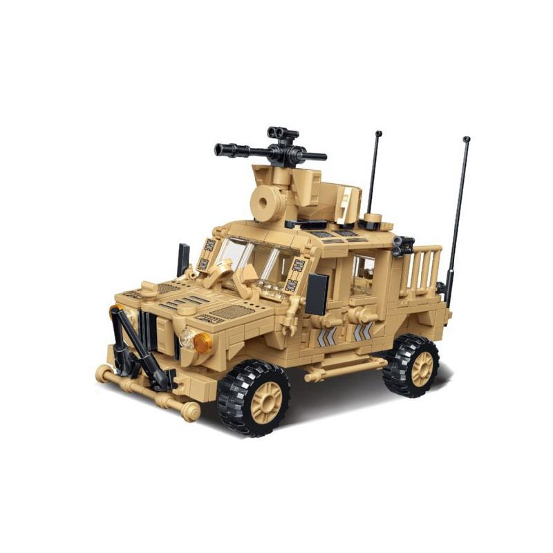 MINGDI LEIBAO K0892 0892 non  VŨ KHÍ QUAN TRỌNG NHẤT CỦA ĐẤT NƯỚC HUMMER bộ đồ chơi xếp lắp ráp ghép mô hình Military Army A SHARP WEAPON OF THE COUNTRY Quân Sự Bộ Đội 426 khối