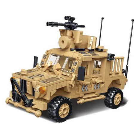 MINGDI LEIBAO K0892 0892 non  VŨ KHÍ QUAN TRỌNG NHẤT CỦA ĐẤT NƯỚC HUMMER bộ đồ chơi xếp lắp ráp ghép mô hình Military Army A SHARP WEAPON OF THE COUNTRY Quân Sự Bộ Đội 426 khối