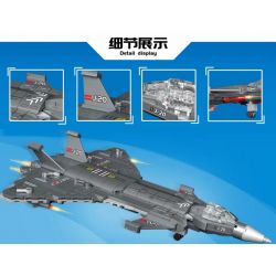 MINGDI LEIBAO K0887 0887 non  VŨ KHÍ QUAN TRỌNG NHẤT CỦA ĐẤT NƯỚC TIÊM KÍCH J-20 bộ đồ chơi xếp lắp ráp ghép mô hình Military Army A SHARP WEAPON OF THE COUNTRY Quân Sự Bộ Đội 424 khối