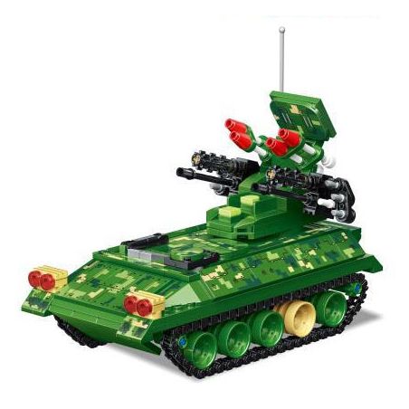 MINGDI LEIBAO K0884 0884 non  VŨ KHÍ QUAN TRỌNG NHẤT CỦA ĐẤT NƯỚC PHÁO PHÒNG KHÔNG TỰ HÀNH FGZ957 bộ đồ chơi xếp lắp ráp ghép mô hình Military Army A SHARP WEAPON OF THE COUNTRY Quân Sự Bộ Đội 454 khối