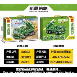 MINGDI LEIBAO K0882 0882 non  VŨ KHÍ QUAN TRỌNG NHẤT CỦA ĐẤT NƯỚC XE TÊN LỬA CHANGJIAN-10 bộ đồ chơi xếp lắp ráp ghép mô hình Military Army A SHARP WEAPON OF THE COUNTRY Quân Sự Bộ Đội 376 khối
