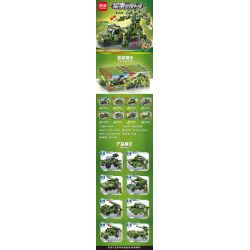 MINGDI LEIBAO K0509 0509 non  QUÂN ĐỘI TIÊN PHONG 8 TỔ HỢP bộ đồ chơi xếp lắp ráp ghép mô hình Military Army HEAVY MECHA Quân Sự Bộ Đội 911 khối