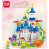 MINGDI LEIBAO K0709 0709 non  LÂU ĐÀI CÔNG CHÚA HOA ĐẦY bộ đồ chơi xếp lắp ráp ghép mô hình PRINCESS CASTLE 504 khối