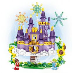 MINGDI LEIBAO K0711 0711 non  LÂU ĐÀI CÔNG CHÚA ẢO bộ đồ chơi xếp lắp ráp ghép mô hình PRINCESS CASTLE 503 khối