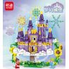 MINGDI LEIBAO K0711 0711 non  LÂU ĐÀI CÔNG CHÚA ẢO bộ đồ chơi xếp lắp ráp ghép mô hình PRINCESS CASTLE 503 khối