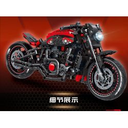 LEIBAO 8160 non  ĐẠP XE VỚI TỐC ĐỘ HARLEY WILD LUTHERAN bộ đồ chơi xếp lắp ráp ghép mô hình  MOTORCYCLE Kỹ Thuật Công Nghệ Cao Mô Hình Phương Tiện 826 khối