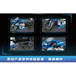 LEIBAO 8162 non  CƯỠI CHÍNH XÁC LINGMU GSX bộ đồ chơi xếp lắp ráp ghép mô hình  MOTORCYCLE Kỹ Thuật Công Nghệ Cao Mô Hình Phương Tiện 823 khối