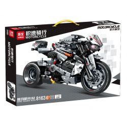 LEIBAO 8163 non  LÁI XE TỐC ĐỘ YAMAHA R1M bộ đồ chơi xếp lắp ráp ghép mô hình  MOTORCYCLE Kỹ Thuật Công Nghệ Cao Mô Hình Phương Tiện 842 khối