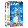 MINGDI LEIBAO K0719 0719 non  DỰ ÁN SPARK BỆ PHÓNG NGÔI SAO bộ đồ chơi xếp lắp ráp ghép mô hình City STAR LAUNCH PAD Thành Phố 1080 khối