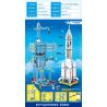 MINGDI LEIBAO K0719 0719 non  DỰ ÁN SPARK BỆ PHÓNG NGÔI SAO bộ đồ chơi xếp lắp ráp ghép mô hình City STAR LAUNCH PAD Thành Phố 1080 khối