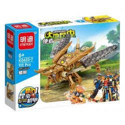 MINGDI LEIBAO K0632 0632 non  SỨ GIẢ CÔN TRÙNG TRÁI ĐẤT 8 MẪU bộ đồ chơi xếp lắp ráp ghép mô hình MESSENGER EARTH INSECT 891 khối