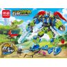 MINGDI LEIBAO K0633 0633 non  MÔ HÌNH NATURE GUARDIAN MECHA 8 bộ đồ chơi xếp lắp ráp ghép mô hình 905 khối