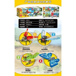 MINGDI LEIBAO K0633 0633 non  MÔ HÌNH NATURE GUARDIAN MECHA 8 bộ đồ chơi xếp lắp ráp ghép mô hình 905 khối