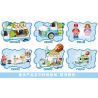 MINGDI LEIBAO 10141 non  TÌM XE BÁN ĐỒ ĂN GÀ RÁN CAY bộ đồ chơi xếp lắp ráp ghép mô hình FOOD CART 504 khối