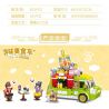 MINGDI LEIBAO 10143 non  TÌM XE BÁN ĐỒ ĂN TRÀ SỮA bộ đồ chơi xếp lắp ráp ghép mô hình FOOD CART 501 khối