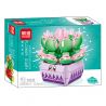 MINGDI LEIBAO K0536 0536 non  NHẬT KÝ HOA MỌNG NƯỚC bộ đồ chơi xếp lắp ráp ghép mô hình Creator SUCCULENT PLANTS Sáng Tạo 919 khối