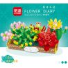 MINGDI LEIBAO K0536 0536 non  NHẬT KÝ HOA MỌNG NƯỚC bộ đồ chơi xếp lắp ráp ghép mô hình Creator SUCCULENT PLANTS Sáng Tạo 919 khối
