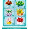 MINGDI LEIBAO K0536 0536 non  NHẬT KÝ HOA MỌNG NƯỚC bộ đồ chơi xếp lắp ráp ghép mô hình Creator SUCCULENT PLANTS Sáng Tạo 919 khối