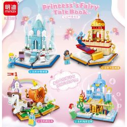 MINGDI LEIBAO K0389 0389 non  TRUYỆN CỔ TÍCH CÔNG CHÚA 4 LOẠI XE BÍ NGÔ LÂU ĐÀI BĂNG TUYẾT CUNG ĐIỆN DƯỚI ĐÁY BIỂN THẢM BAY bộ đồ chơi xếp lắp ráp ghép mô hình PRINCESS'S FAIRY TALE BOOK 1063 khối