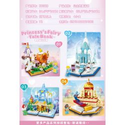MINGDI LEIBAO K0389 0389 non  TRUYỆN CỔ TÍCH CÔNG CHÚA 4 LOẠI XE BÍ NGÔ LÂU ĐÀI BĂNG TUYẾT CUNG ĐIỆN DƯỚI ĐÁY BIỂN THẢM BAY bộ đồ chơi xếp lắp ráp ghép mô hình PRINCESS'S FAIRY TALE BOOK 1063 khối