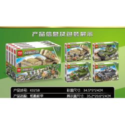 MINGDI LEIBAO K0258 0258 non  VŨ KHÍ CHIẾN TRƯỜNG SỰ KẾT HỢP 4 MECHAS THÚ VỊ bộ đồ chơi xếp lắp ráp ghép mô hình Military Army Quân Sự Bộ Đội 1012 khối