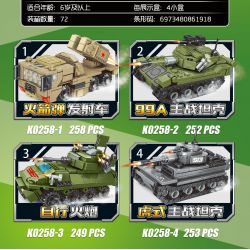 MINGDI LEIBAO K0258 0258 non  VŨ KHÍ CHIẾN TRƯỜNG SỰ KẾT HỢP 4 MECHAS THÚ VỊ bộ đồ chơi xếp lắp ráp ghép mô hình Military Army Quân Sự Bộ Đội 1012 khối